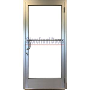 Commercial Right Hand (RH) Storefront Door with 10 inch rail -Clear
